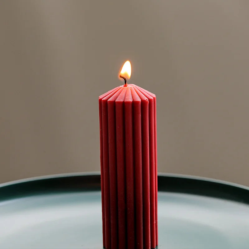 Nordic Stil Zylindrische Acryl Kerzenform DIY Geometrisches Design