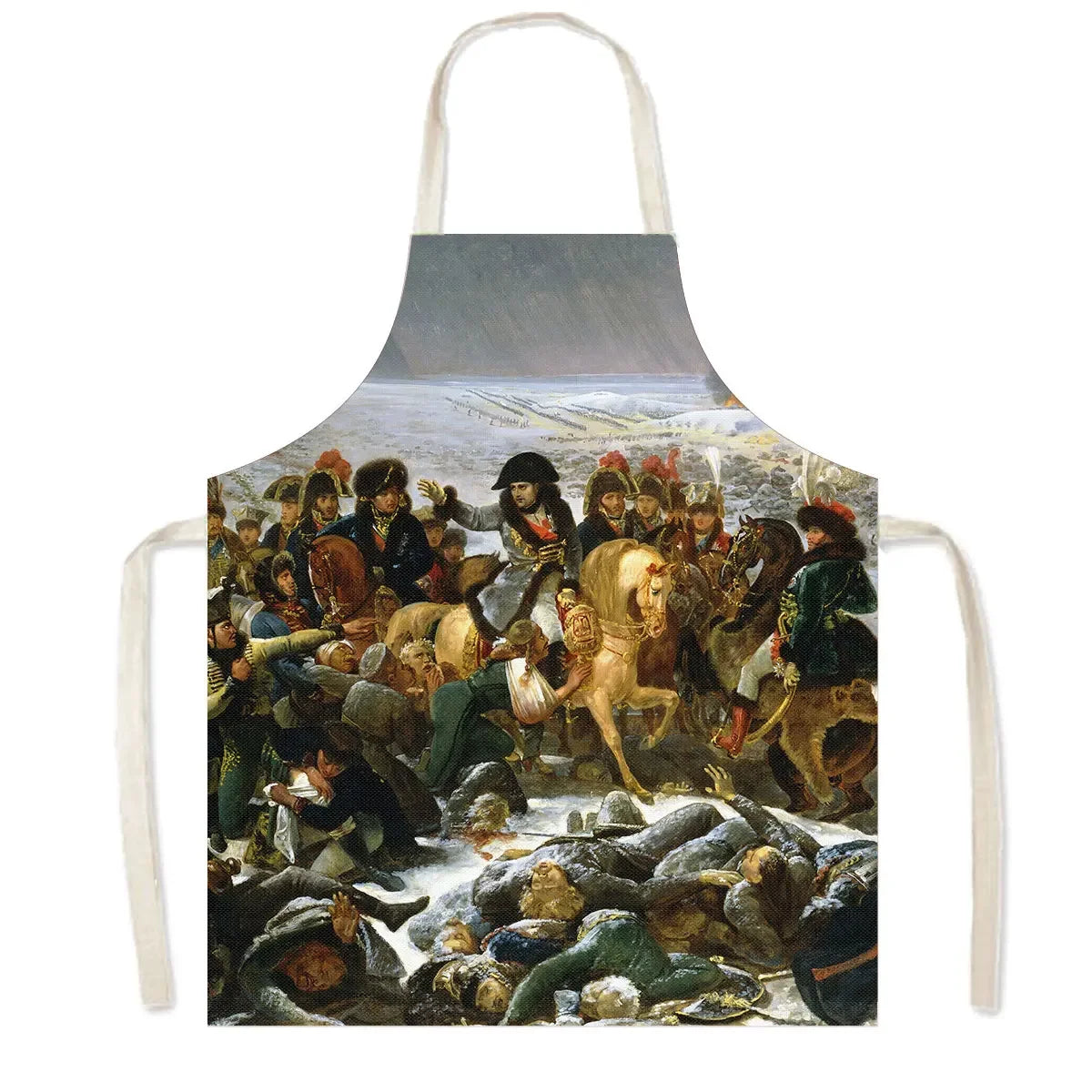 Napoleon Bonaparte Porträt Leinenschürze für Küche - Hausreinigung