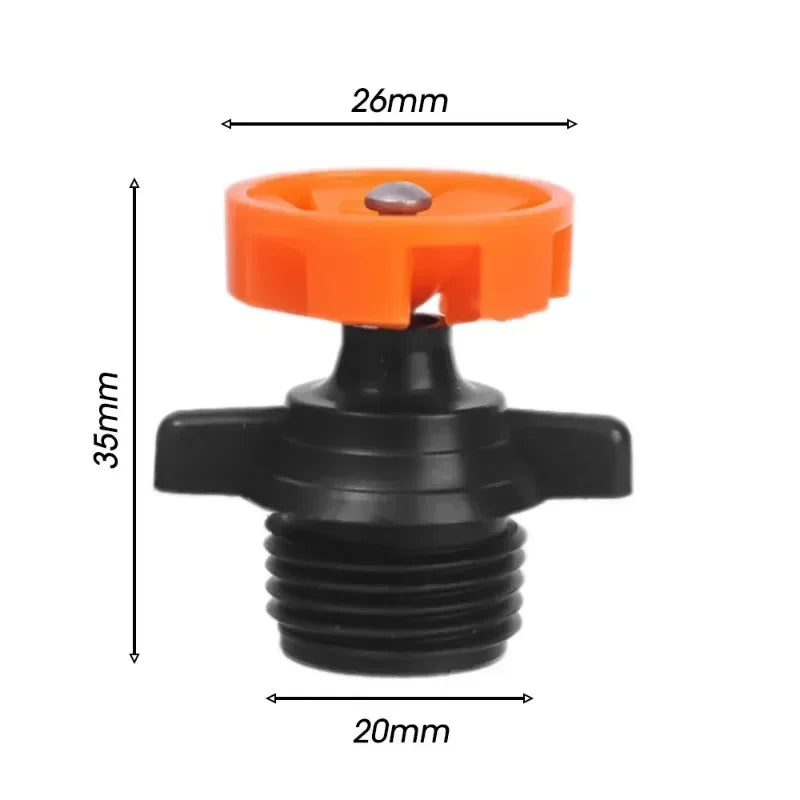 Automatische 360° Rotationsdüse für Gartenbewässerung, Kunststoff, 1-10 Stück