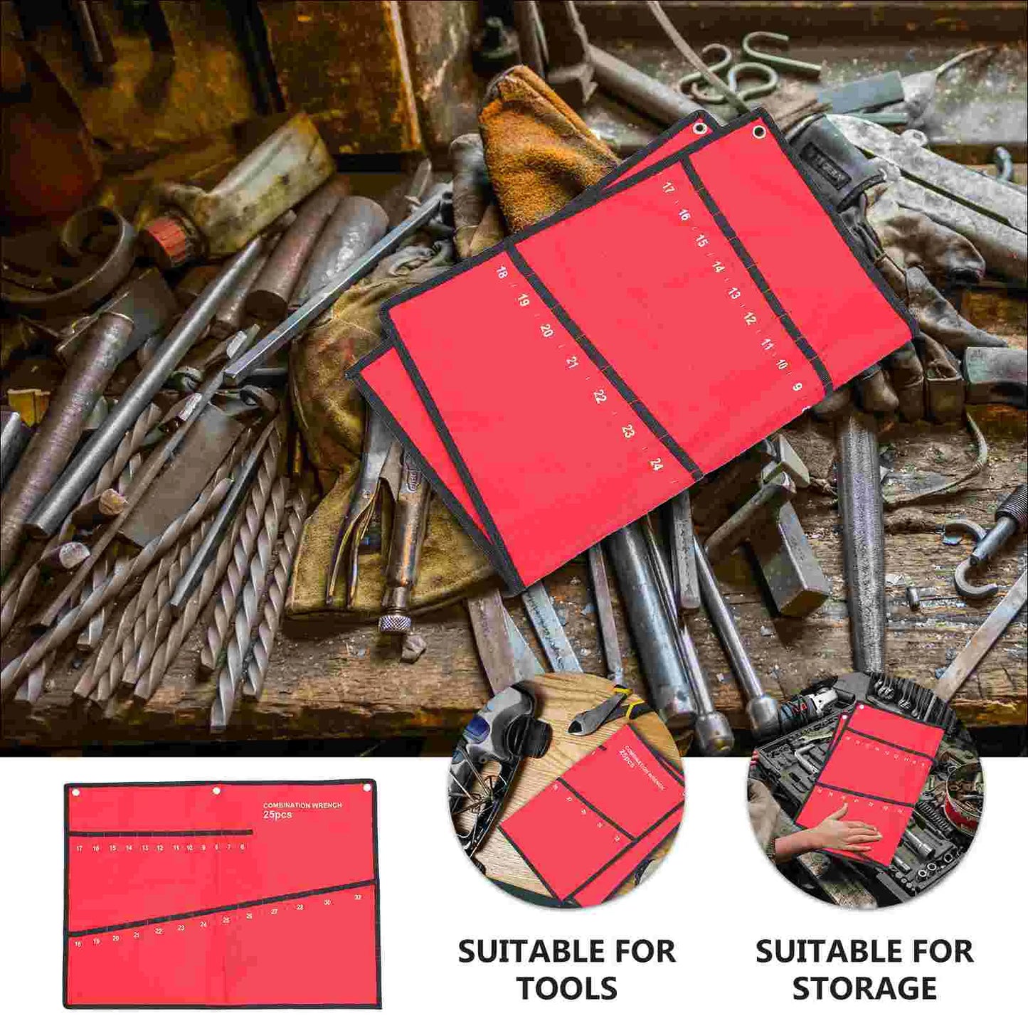 Schraubenschlüssel Organizer Tasche aus Polyester Multifunktional Werkzeug