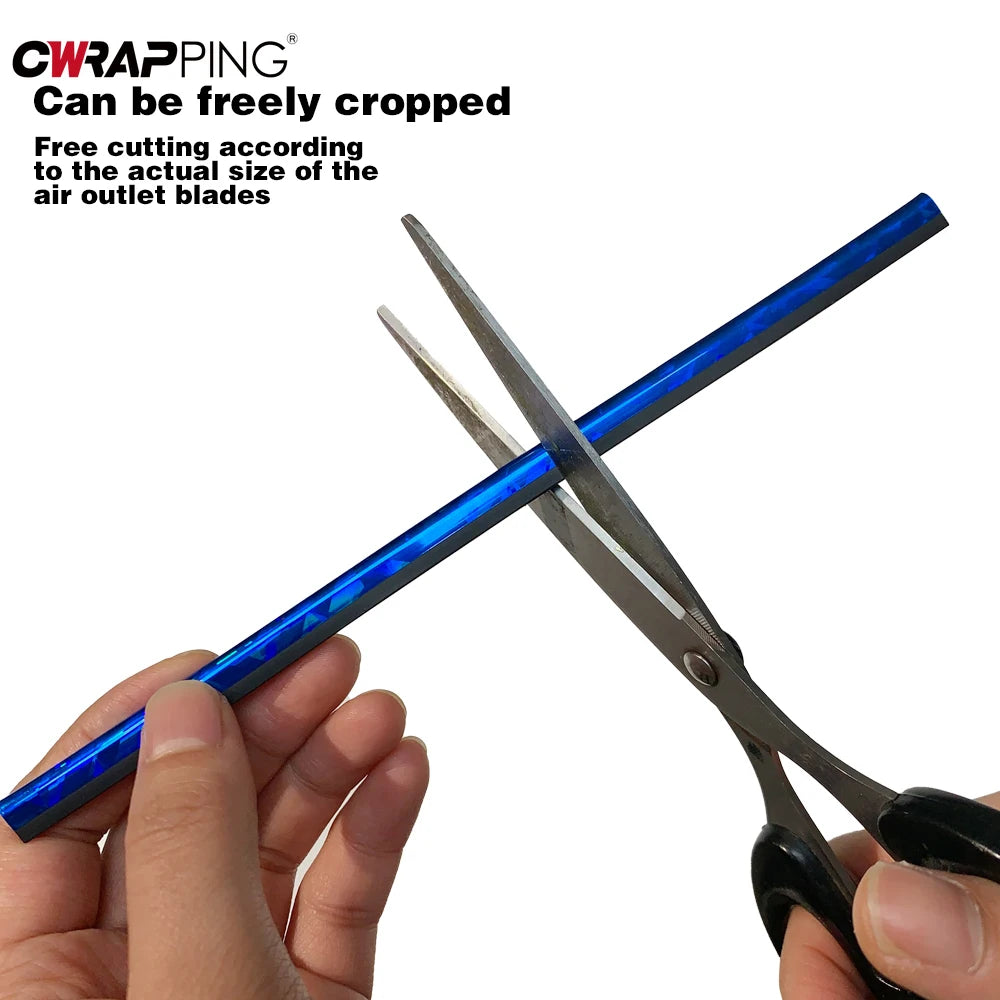 10 Stück Auto Klimaanlage Lüftungsschlitze Trim U-Form PVC Innenleisten