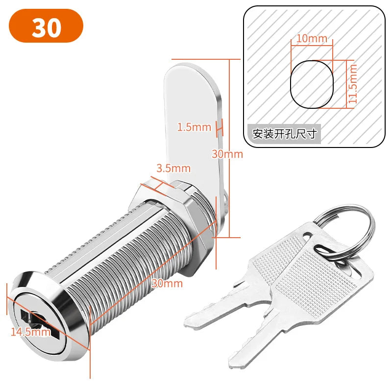 Sicheres 12 mm Schloss für Aktenschrank und Schublade
