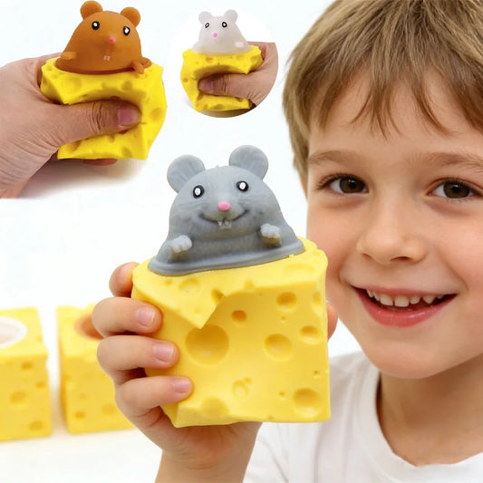Stressabbauendes Anti Stress Spielzeug Maus mit Käse Design