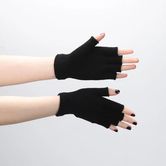 Warme Halbfinger Strickhandschuhe Unisex für Sport und Alltag