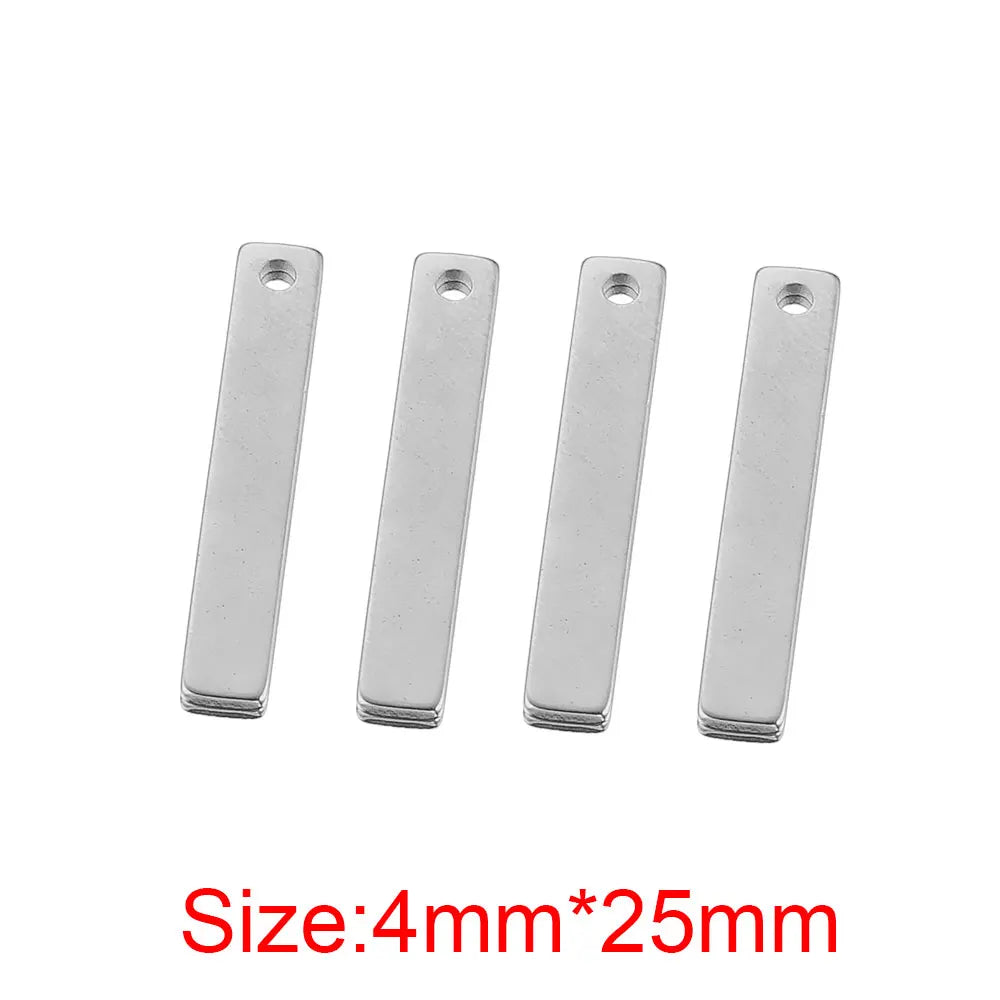 20 Stück Edelstahl Gold Rechteck Charm Connector für Schmuck DIY