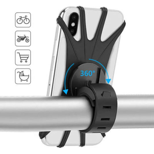 Universal Silikon Fahrrad Motorrad Handyhalterung für GPS Navigation