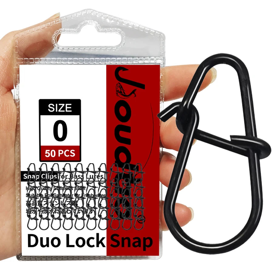 50 Stück Edelstahl Angel Snaps Duo Lock für schnelles Wechseln