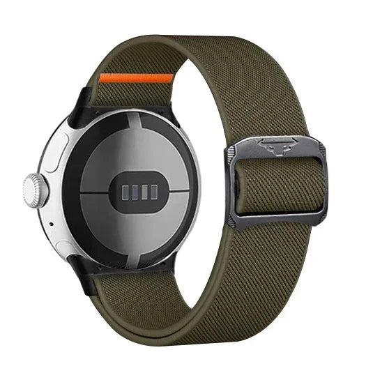 Nylon Gummiband Elastisch Armband für Google Pixel Watch 41mm und 45mm