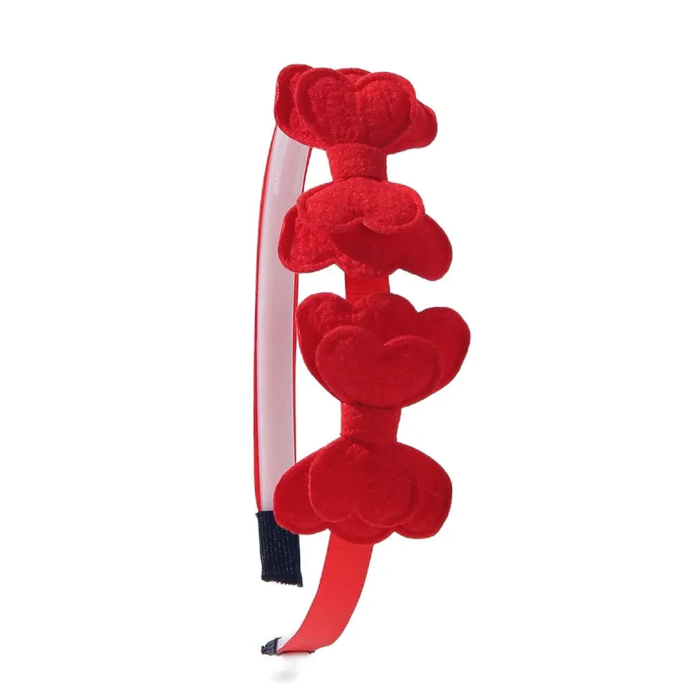Einfarbiges Haarband mit Schleife für Mädchen aus Polyester