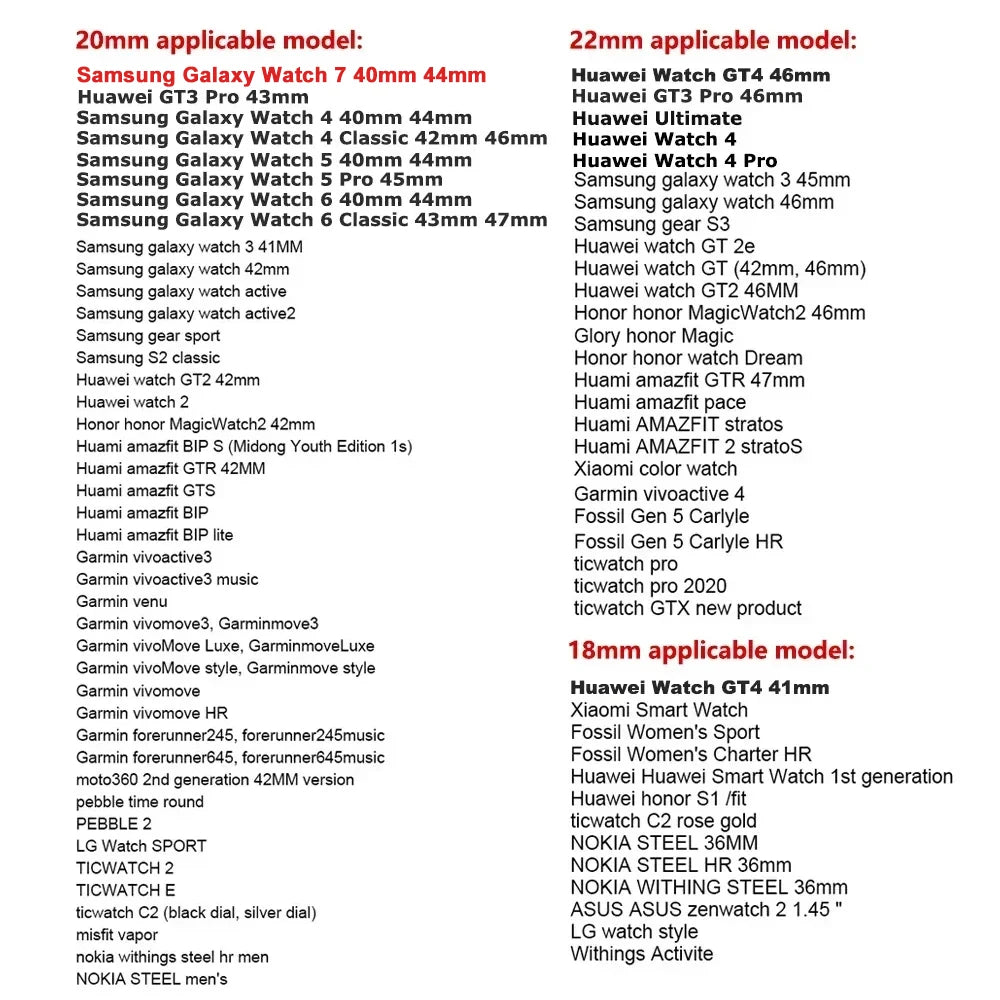 22 mm Leder-Silikonarmband kompatibel für Huawei und Samsung Galaxy Watch-Yabubest - Home & More