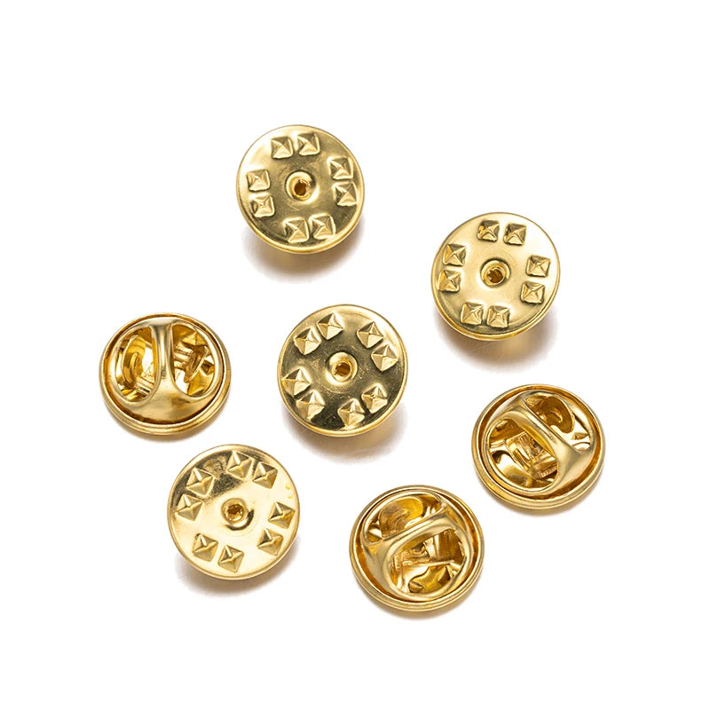 Metall Locking Pin Brosche Abzeichen Halter Verschluss für DIY Schmuck und Handwerk-Yabubest - Home & More