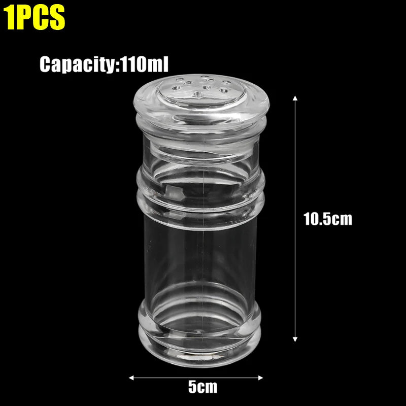 70 110 120 ml Acryl Gewürzgläser Salz Pfeffer Shaker Nachfüllbar