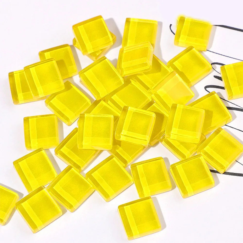 50 bunte Glas-Mosaikfliesen – 50 Stück für kreative DIY-Deko & Kunst