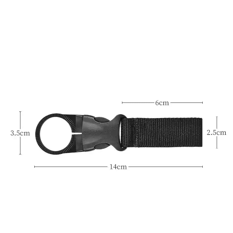 Robuster Nylon-Wasserflaschenhalter mit Clip – Praktisch für Outdoor - Reisen