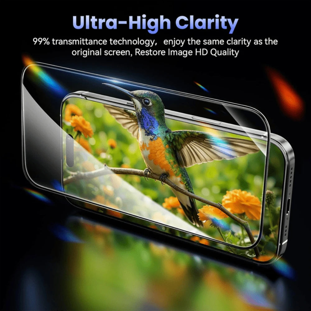 NNBILI 2x Bruchsicheres Schutzglas für iPhone 13-17 Pro Max Displays