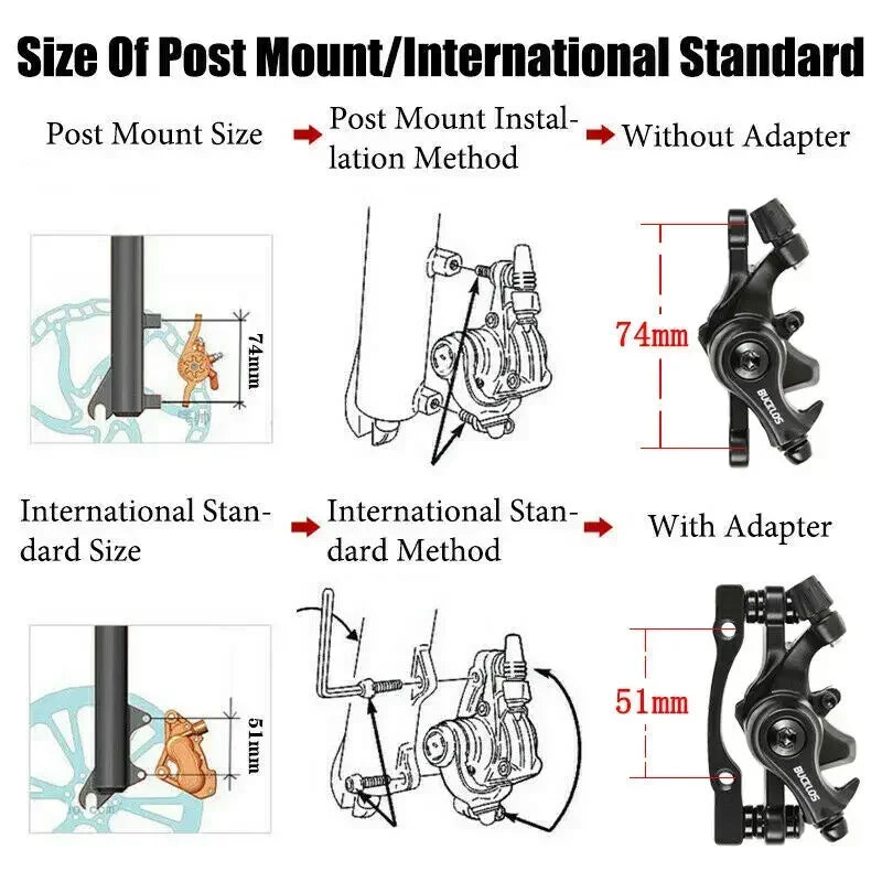 Leistungsfähige Fahrrad Scheibenbremse Mechanisch MTB Rennrad Set