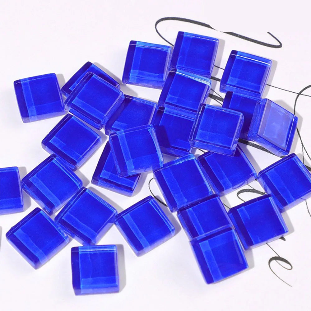50 bunte Glas-Mosaikfliesen – 50 Stück für kreative DIY-Deko & Kunst