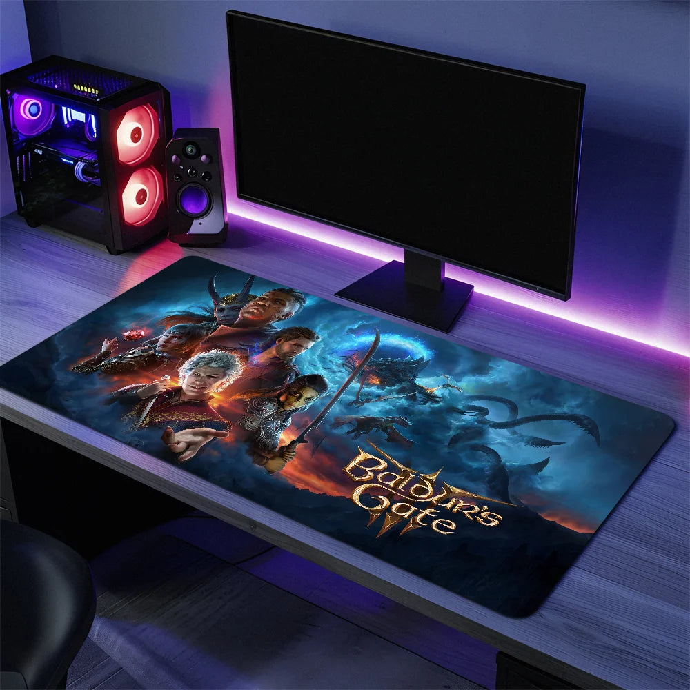 Ergonomisches Gaming Mauspad mit Handgelenkstütze, rutschfest, groß