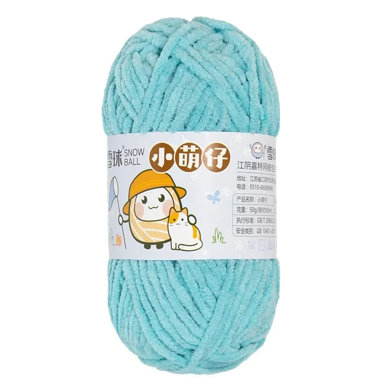 Weiches dickes Chenille Strickgarn 50g für DIY Schal Mütze Pullover