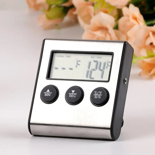 Digitales kabelloses Ofen Thermometer mit Fleischtimer und Sonde
