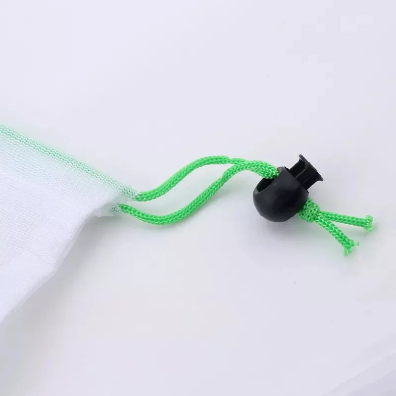 Set mit 5 wiederverwendbaren Mesh-Aufbewahrungsbeuteln für Obst - Gemüse