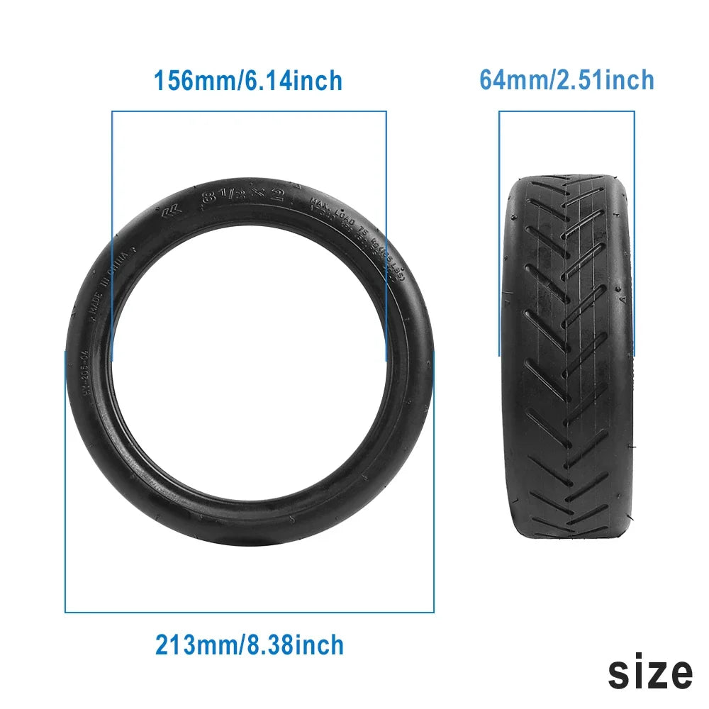 Verdickter 8,5x2 Zoll Gummi-Innenrohr für Elektroroller – Robust - Langlebig