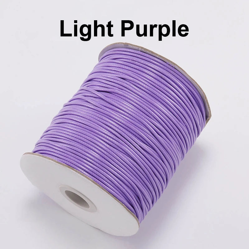 Vielseitige gewachste PU Leder Schnur für DIY Schmuck 20m