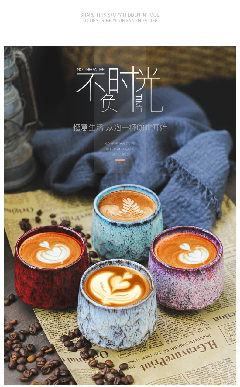 Kleine Keramik Kaffeetasse mit persönlichem Handwärmer-Yabubestshop