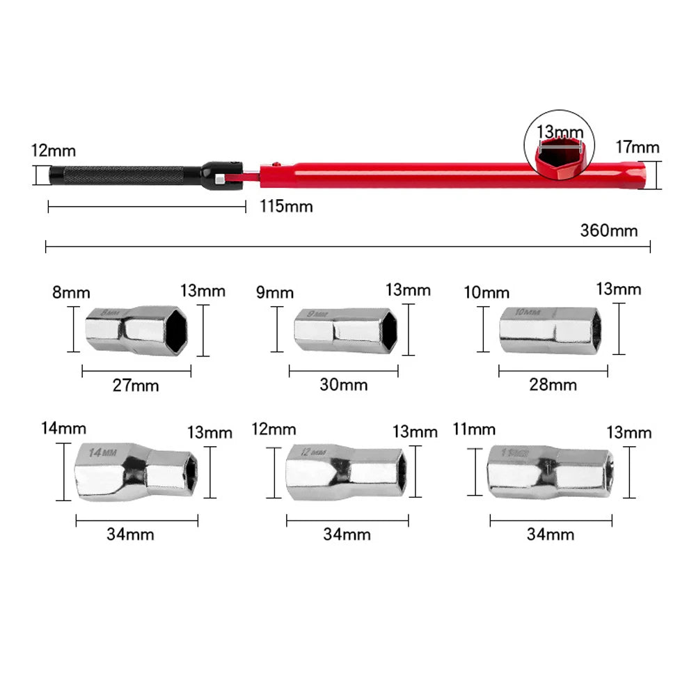 Schraubenschlüssel Set für Wasserhahn Waschbecken Ventile Installation