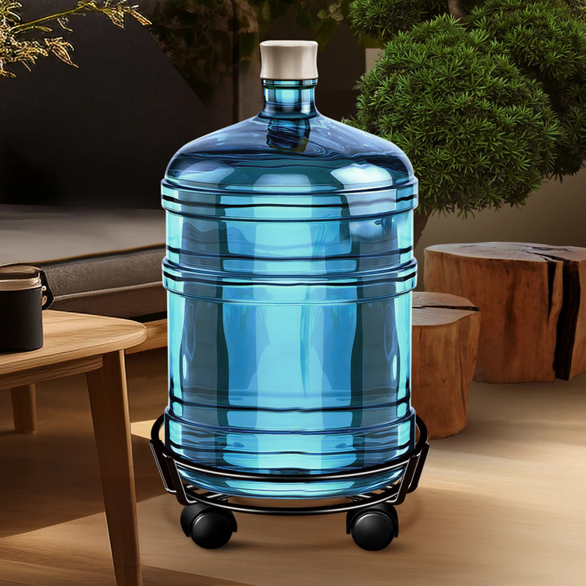 Runder eiserner Pflanzenständer mit beweglichem Display für Balkon und Garten