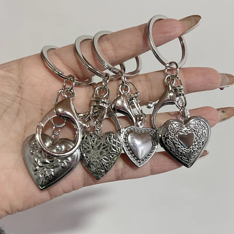 Romantischer Herz Medaillon Fotorahmen Schlüsselanhänger Geschenkidee