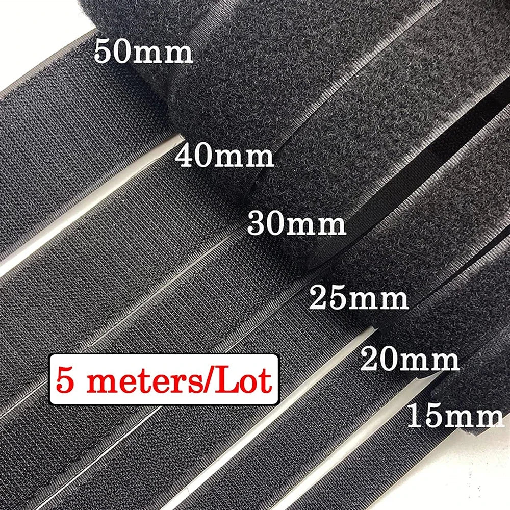 5 m Haken und Schlaufe Band 16-150mm für Nähen und Kleidung Zubehör