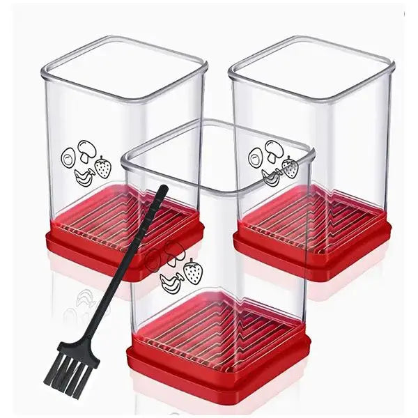 Obst - Ei Schneider mit Druckplatte | Schneller Küchenhelfer für Salate