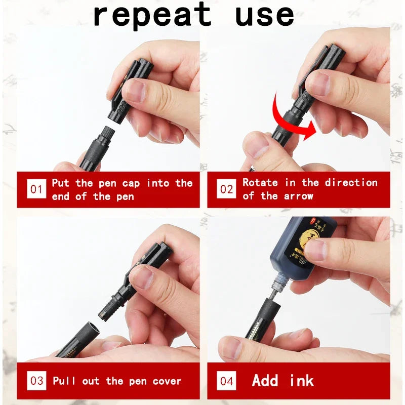 Kalligraphie Pinsel Marker Set 4 Stück für Kunst, Schule - Büro