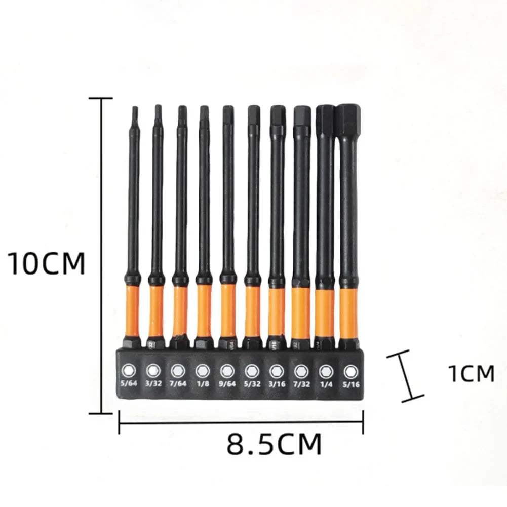 10/20-tlg Impact Hex Schraubendreher Set Magnetisch S2 Stahl Adapter