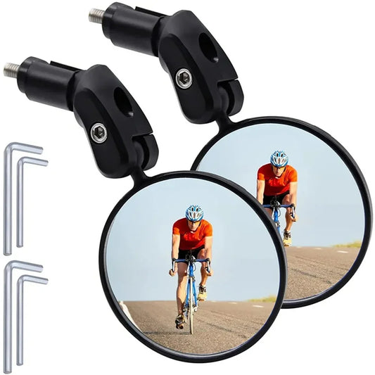 360° Einstellbarer Fahrrad-Rückspiegel mit Weitwinkel – Sicherheit für Lenker 15-35 mm