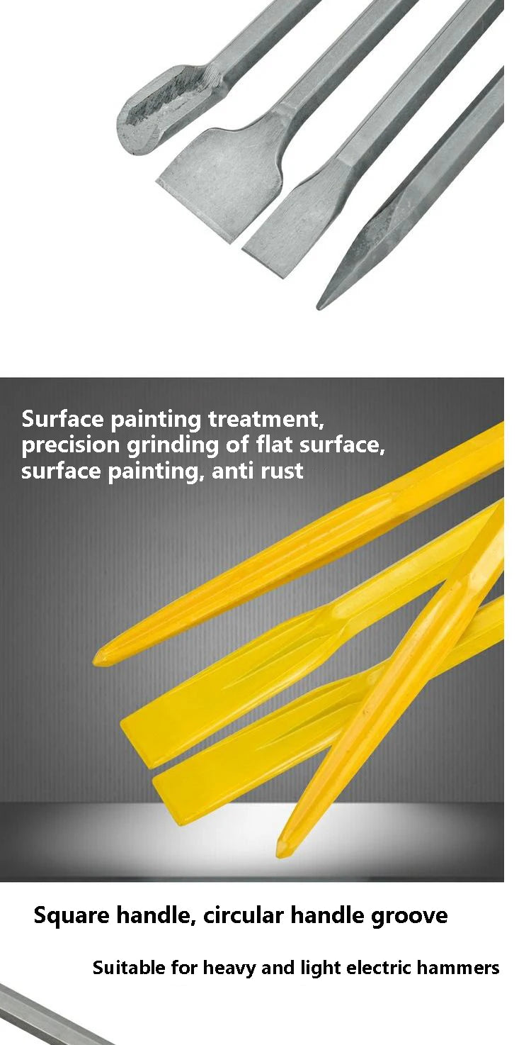 SDS PLUS Flachmeißel für Beton Wand mit breiter Spitze