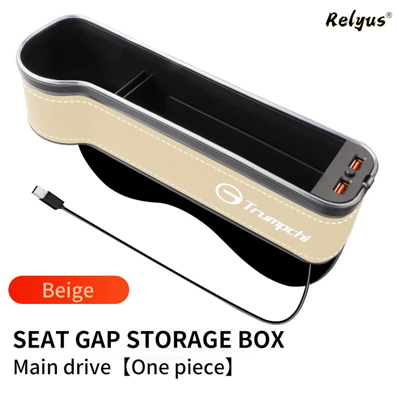 Auto Sitz Spalt Organizer mit USB Ladefunktion & Atmosphäre Lampe