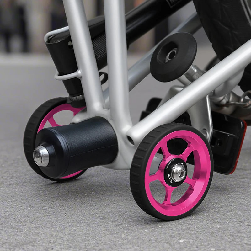 MUQZI Eazy Wheels Faltrad-Rollenräder, kompatibel mit Brompton-Yabubest - Home & More