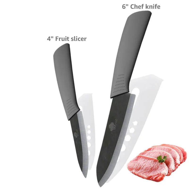 Keramik Küchenmesser mit Scheide – Scharfe Zirkonoxid Klinge, vielseitig