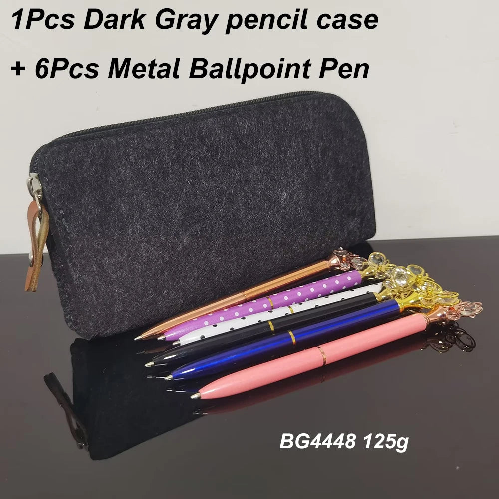 Filz Feder mäppchen 19,5 cm Schüler Stift Tasche Büro Lagerung