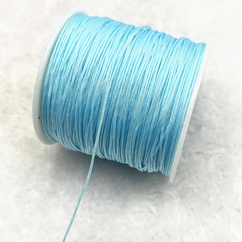 Nylon Schnur 0,4-1,5mm Makramee Kordel Geflochten DIY Schmuckband