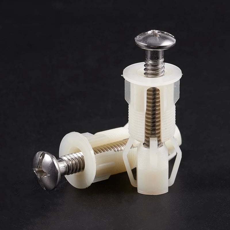 2x WC Sitz Schrauben Kunststoff 38x5mm – DIY Scharnier Reparatur Werkzeug