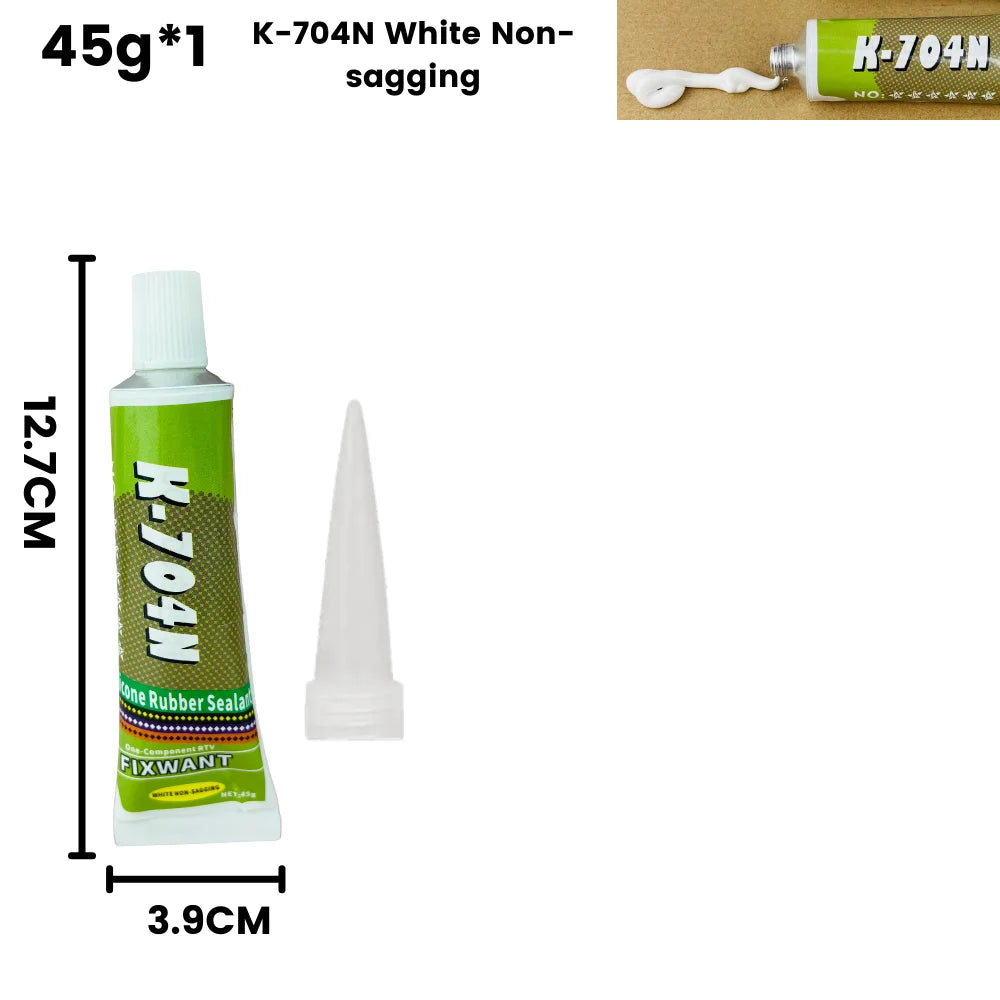 Silikon Dichtungskleber 45g in Schwarz Weiß Transparent für Elektronik