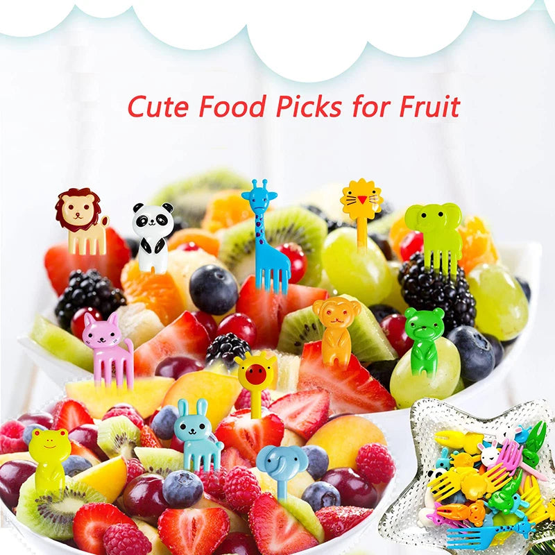 Mini Lebensmittel Picks Cartoon Tier für Kinder Bento Lunchbox Zubehör