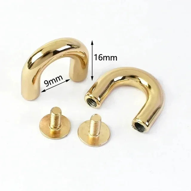 10-30 Stück Metallschnallen U-Ring 10-20mm für Taschen und DIY Projekte