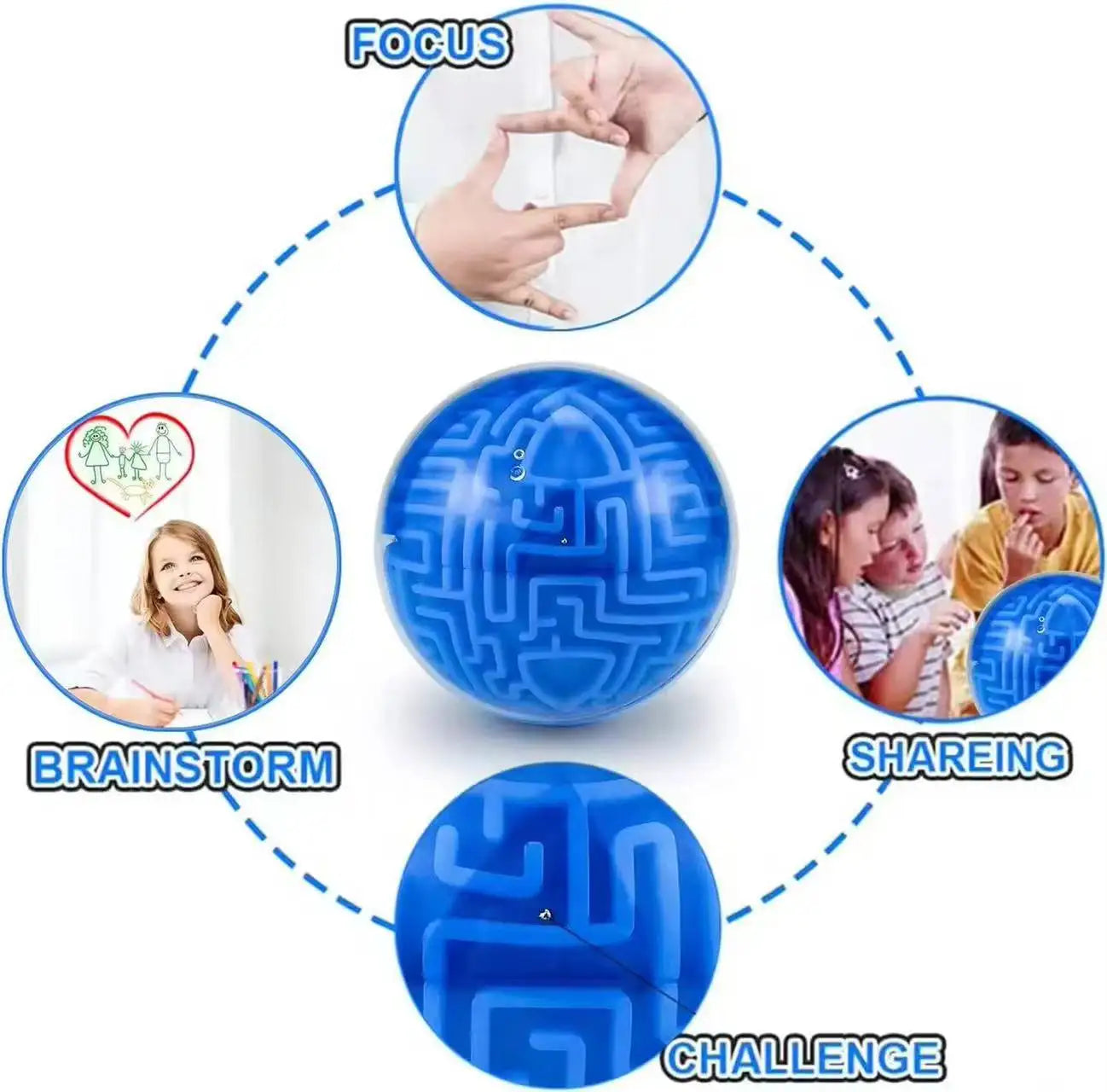 3D Labyrinth Puzzle Würfel für kreatives logisches Denken