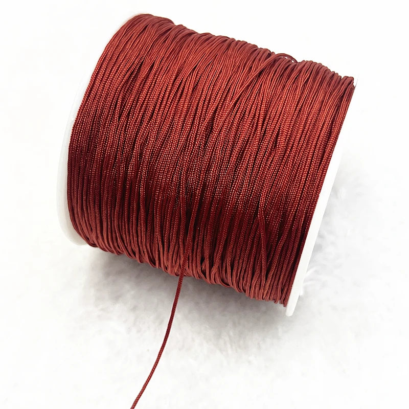 Nylon Schnur 0,4-1,5mm Makramee Kordel Geflochten DIY Schmuckband