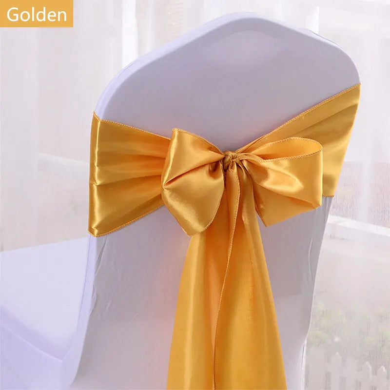 Satin Stuhlschärpen für Hochzeiten und Events 50 Stück