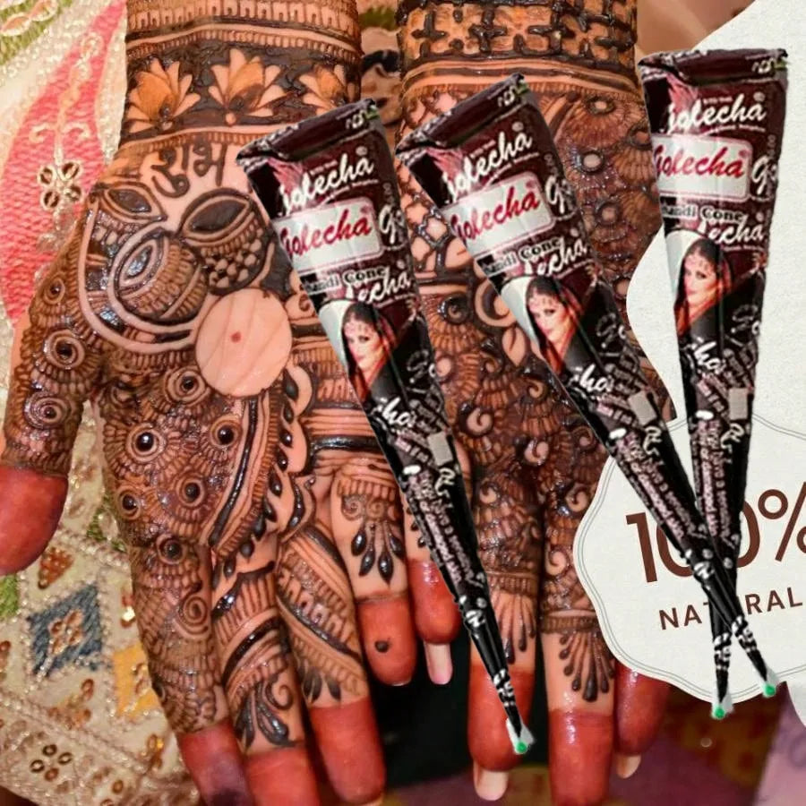 Henna-Tattoo-Creme in Braun Schwarz Rot 1-3 Stück Temporär